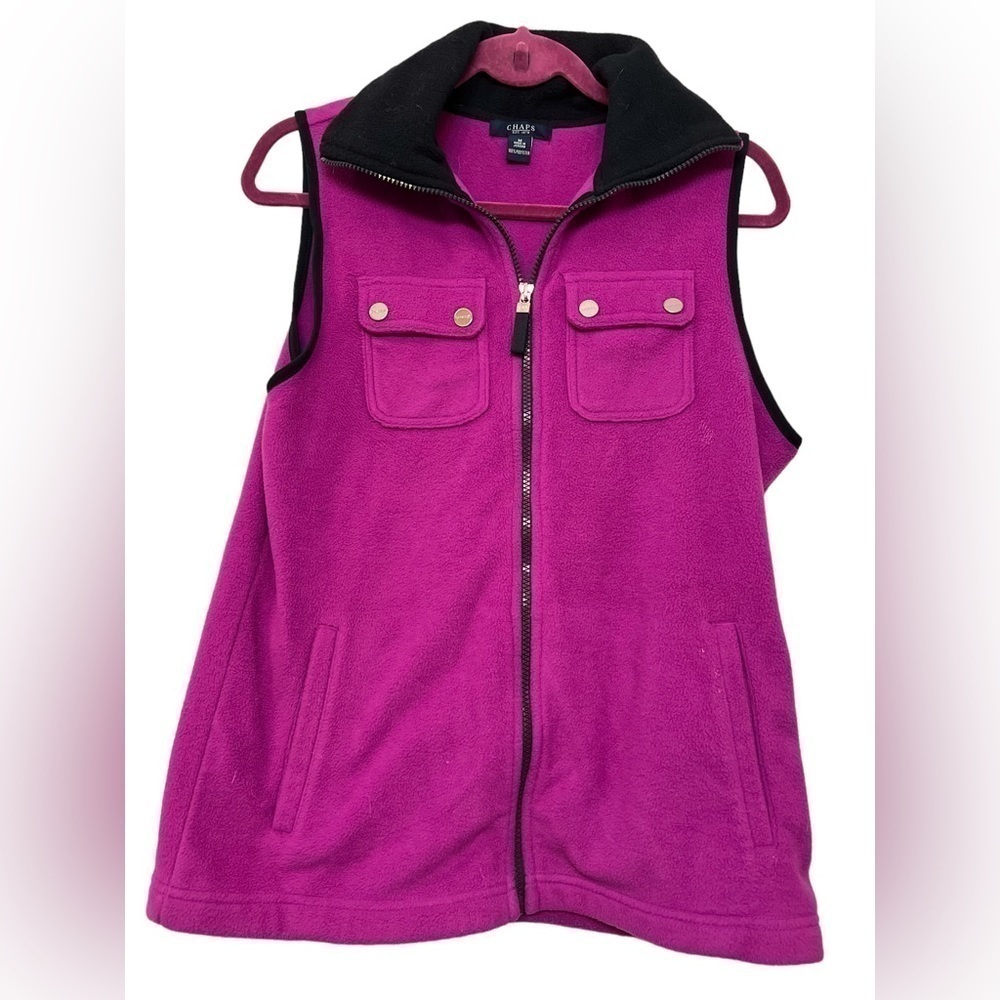 Chaps fleece vest size Medium